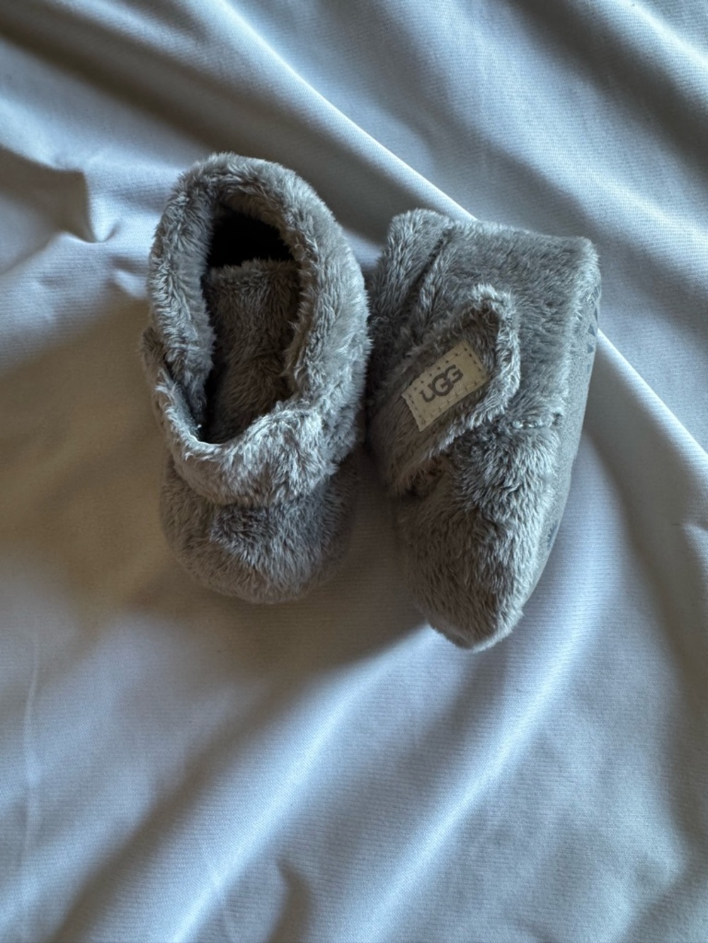 UGG Infant Furry Booties in Gray